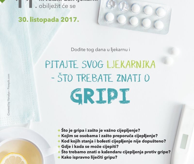 11. hrvatski dan ljekarni (2017.)- GRIPA I CIJEPLJENJE