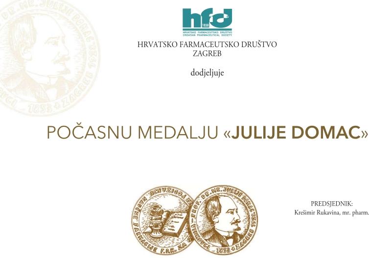 Medalja dr. Julije Domac