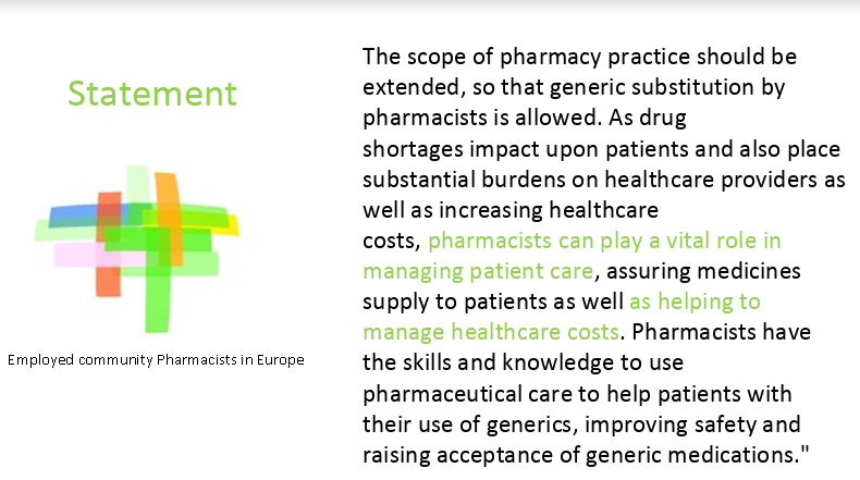 EPhEU: Kompetencije ljekarnika za obavljanje generičke supstitucije